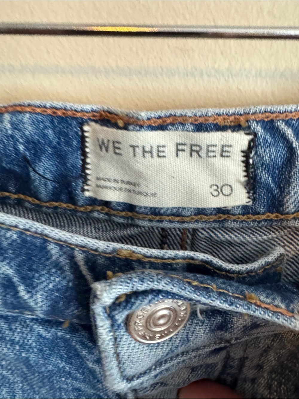 We the free people good luck barrel jeans 30 floral flowers boho euc - Picture 4 of 9